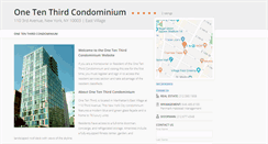 Desktop Screenshot of one-ten-third.com